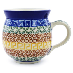 Polish Pottery Bubble Mug - 12 oz - Autumn