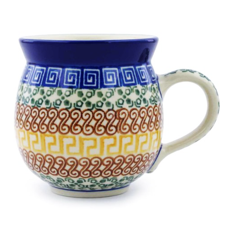 Polish Pottery Bubble Mug - 12 oz - Autumn