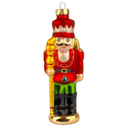 Nutcracker Glass Ornament Made in Poland