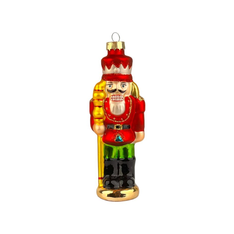 Nutcracker Glass Ornament Made in Poland