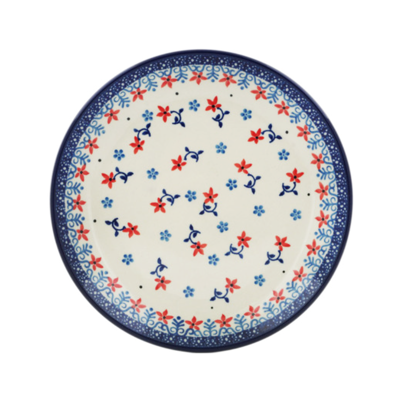 Polish Pottery Plate - 8" - Patriotic