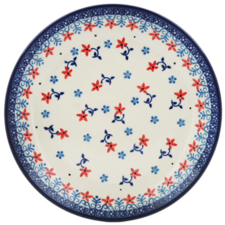 Polish Pottery Plate - 8" - Patriotic