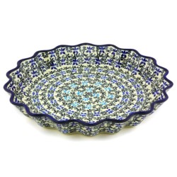Fluted Pie Baker - 10" - Black and Blue Lace