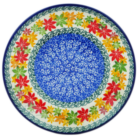 Polish Pottery Plate - 8" - Maple Harvest