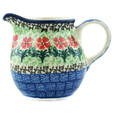 Polish Pottery Cream Pitcher - Maraschino