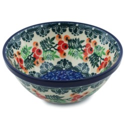 Polish Pottery Bowl - 5.5" - Red Berries