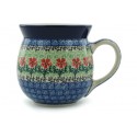 Polish Pottery Bubble Mug - 16 oz - Maraschino