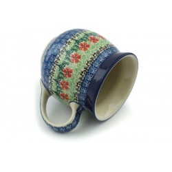 Polish Pottery Bubble Mug - 16 oz - Maraschino