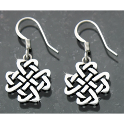 Celtic Love Knot Drop Earrings