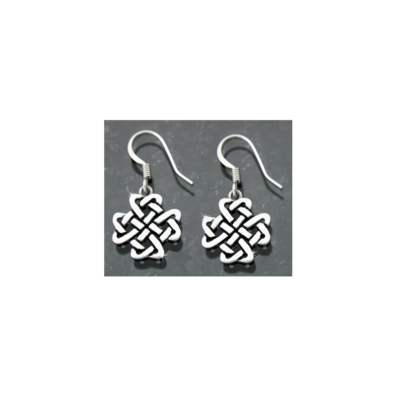 Celtic Love Knot Drop Earrings