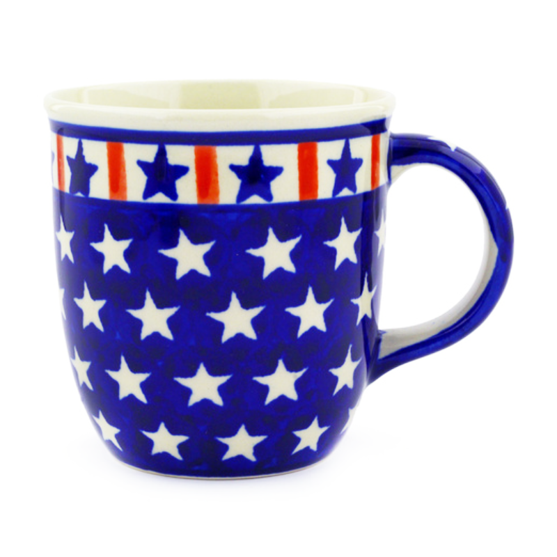 Polish Pottery Mug - 12 oz - Americana
