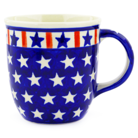 Polish Pottery Mug - 12 oz - Americana