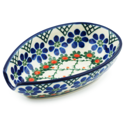 Polish Pottery Spoon Rest - 5" - Primrose