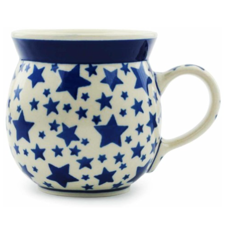 Polish Pottery Bubble Mug - 8 oz - Starlight