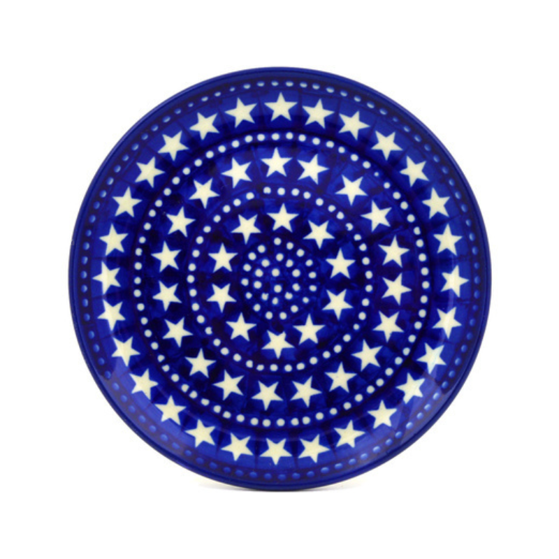 Polish Pottery Plate - 6" - Midnight Stars