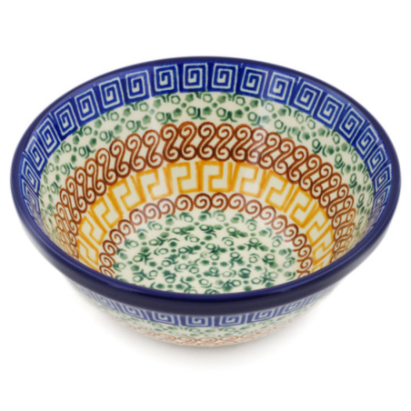 Polish Pottery Bowl - 5.5" - Autumn