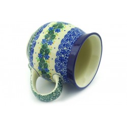 Polish Pottery Bubble Mug - 16 oz - Ivy Trail