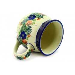 Polish Pottery Bubble Mug 12 oz Garden Party